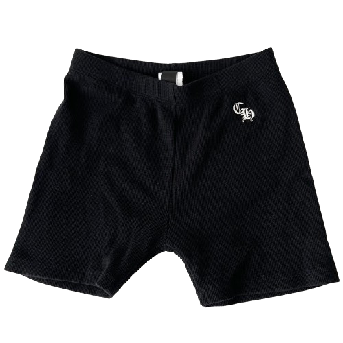 Chrome Hearts "Embroidered" Thermal Shorts Black