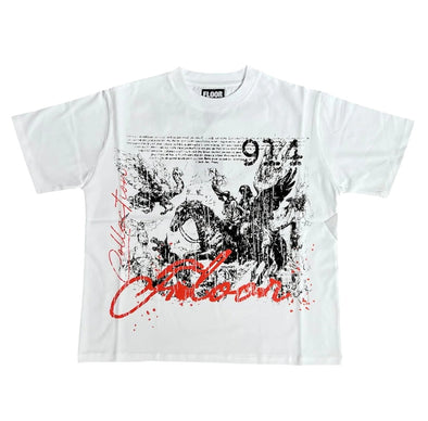 Floor 914 "Mythic Rider" Tee White
