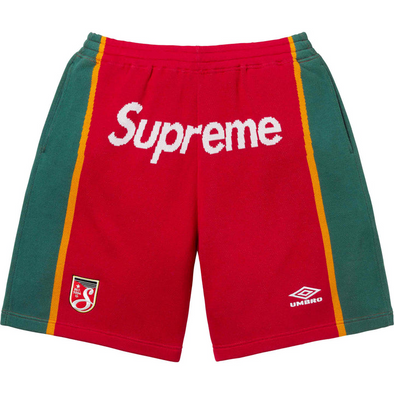 Supreme "Umbro" Zip Up Sweater Red