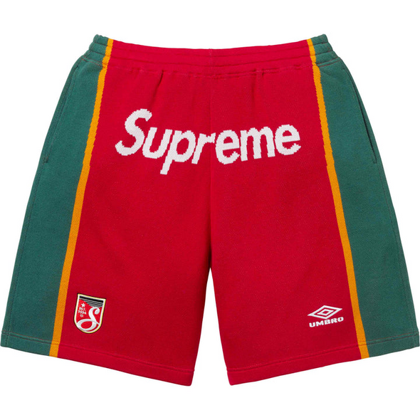 Supreme "Umbro" Zip Up Sweater Red