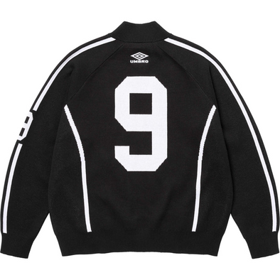 Supreme "Umbro" Zip Up Sweater Black