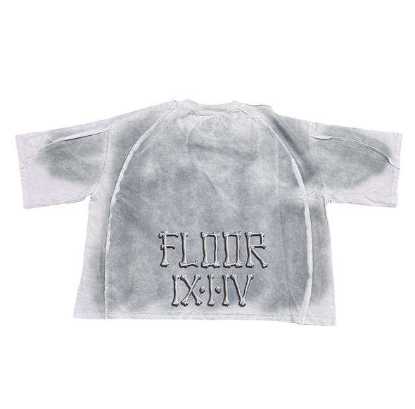 Floor 914 "Crimson" Tee White