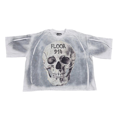 Floor 914 "Crimson" Tee White