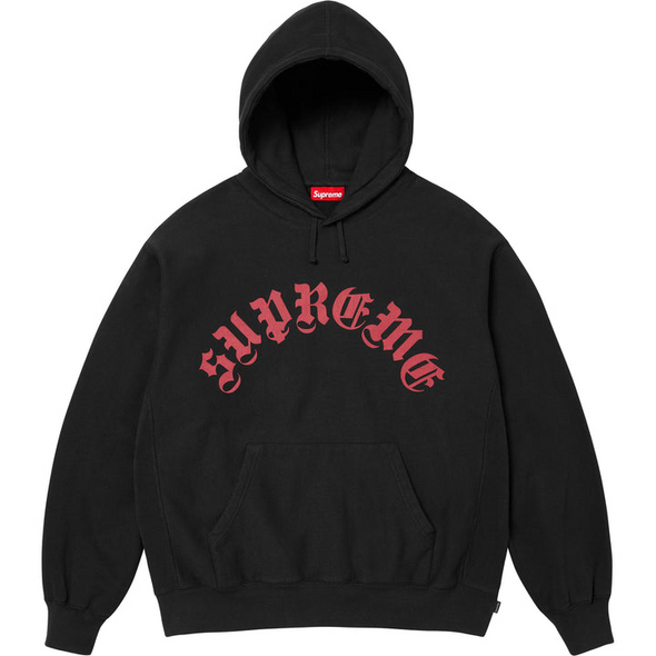 Supreme "Printed Arc" Hooded Sweatshirt Black