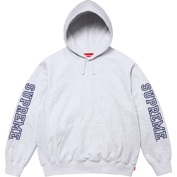 Supreme "Collegiate Sleeve" Hooded Sweatshirt Ash Grey