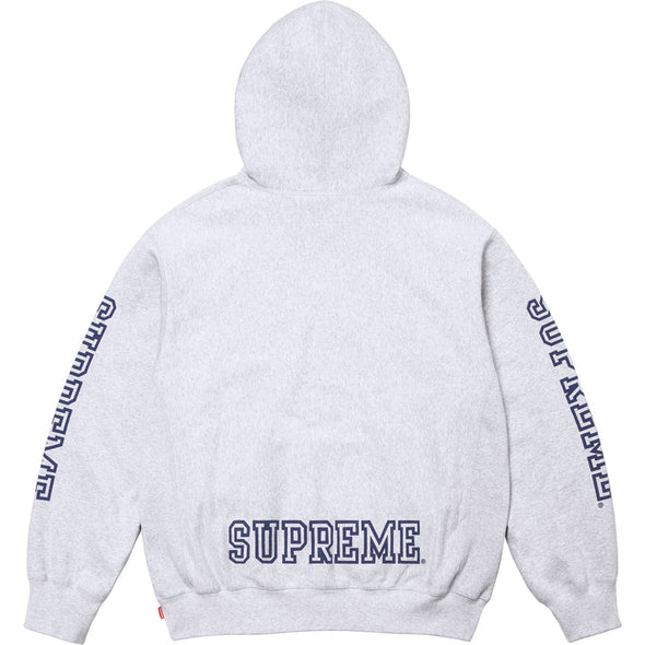 Supreme "Collegiate Sleeve" Hooded Sweatshirt Ash Grey