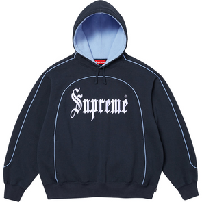 Supreme "Curve Piping" Hooded Sweatshirt Navy