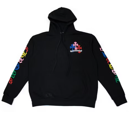 Chrome Hearts "Multi Color Cross Cemetery" Hoodie Black