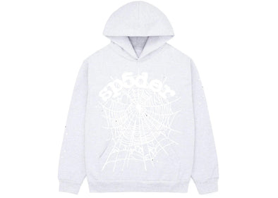 Sp5der "OG Web" Hoodie Heather Grey