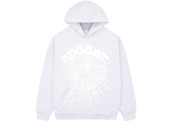 Sp5der "OG Web" Hoodie Heather Grey