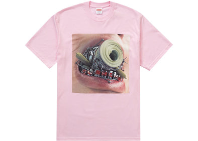 Supreme "Braces" Tee Light Pink