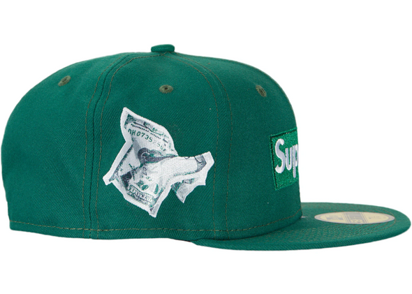 Supreme "Money Box Logo" New Era Hat Dark Green