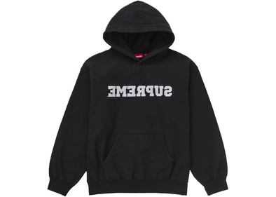 Supreme "Reverse" Hooded Sweatshirt Black