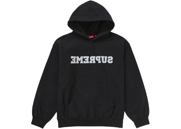 Supreme "Reverse" Hooded Sweatshirt Black