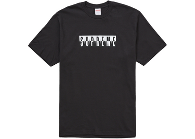 Supreme "Split Logo" Tee Black