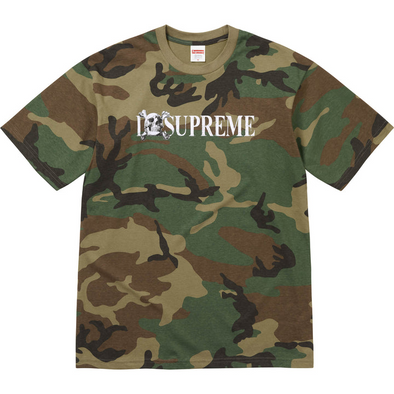 Supreme "Skull" Tee Woodland Camo