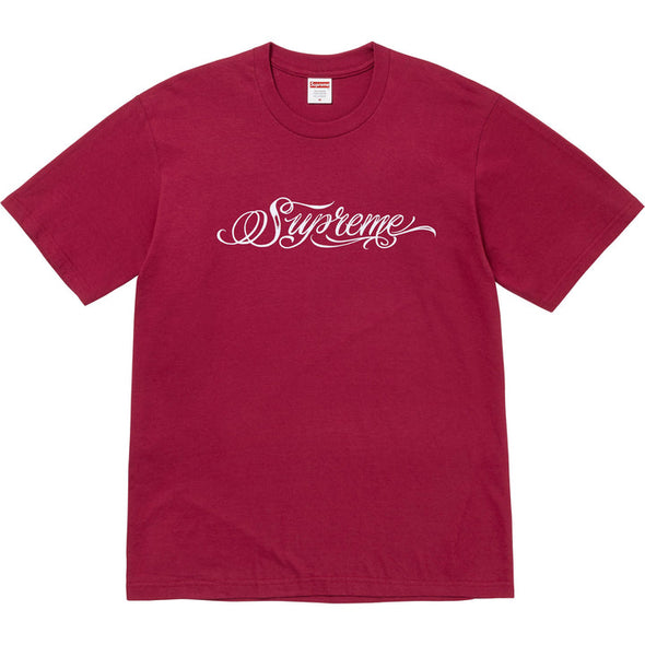 Supreme "Script" Tee Cardinal