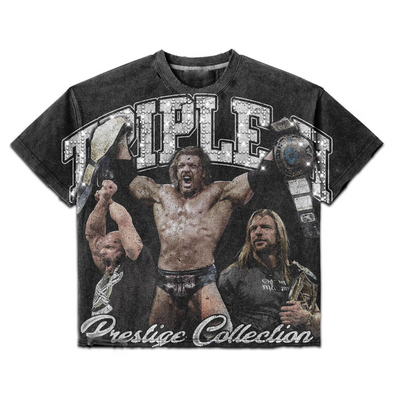 Prestige "Triple H Rhinestone" Tee Black