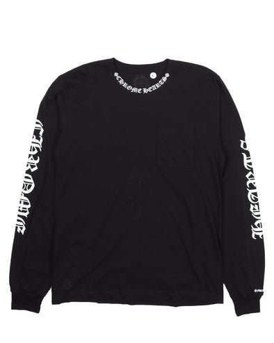 Chrome Hearts "Neck Logo" L/S Tee Black