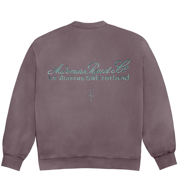 Travis Scott CJ x Audemars Piguet "Logo II" Crewneck Purple