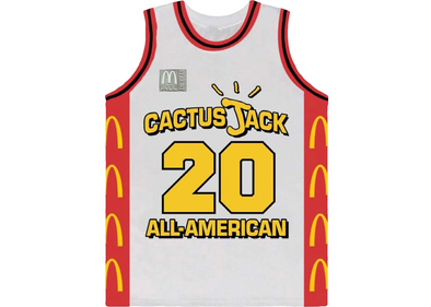 Travis Scott x McDonald's "Cactus Jack All American Jersey" White