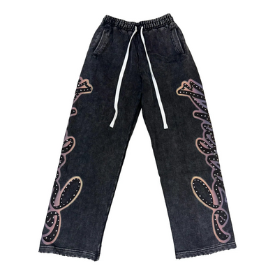 Prestige "Angel" Sweatpants Black/Blue