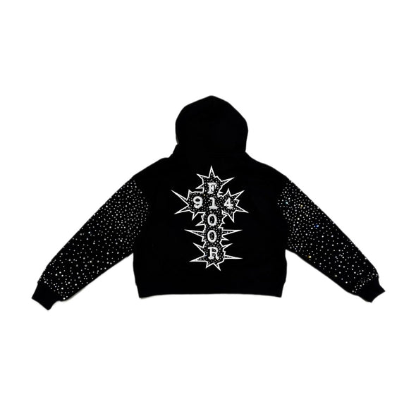 Floor 914 "Chromatic" Zip Up Hoodie Black