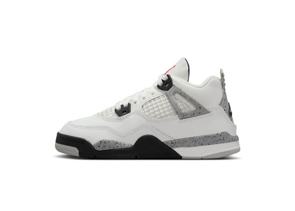 Jordan 4 Retro "White Cement" Pre-School (2025)