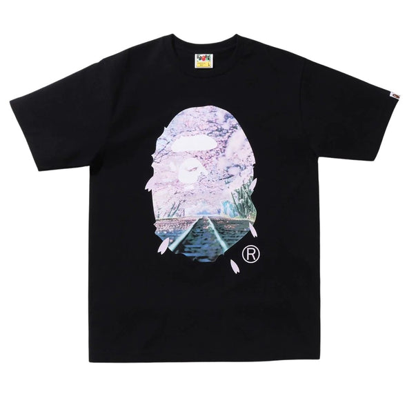 BAPE x Sakura "Photo Ape Head" Tee Black