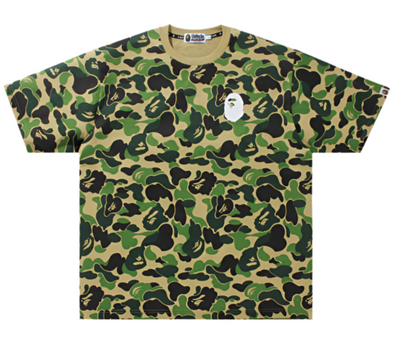 BAPE "Big ABC Camo Ape Head" Tee Green