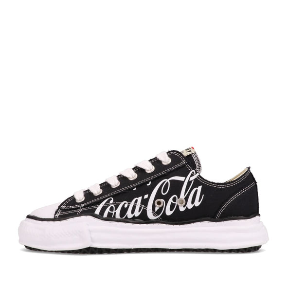 Maison Mihara Yasuhiro "COCA-COLA X ATMOS Canvas Low" Black