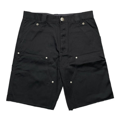 Chrome Hearts "Double Knee" Carpenter Shorts Black