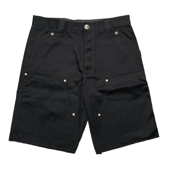 Chrome Hearts "Double Knee" Carpenter Shorts Black