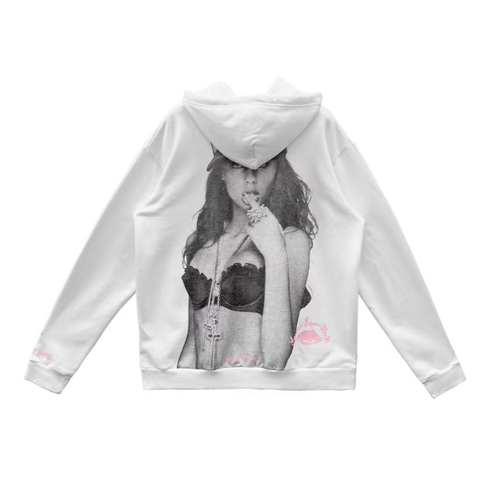 希少/入手困難◆CHROME HEARTS◆LLS PORTRAIT HOODIE WHITE/PINK 希少/入手困難◇CHROME HEARTS◇LLS PORTRAIT HOODIE WHITE/PINK