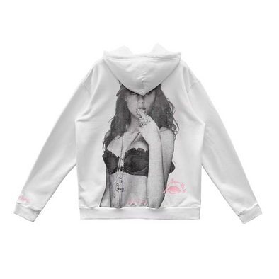 Chrome Hearts "Laurie Lynn Stark 'Love You' Photo" Hoodie White