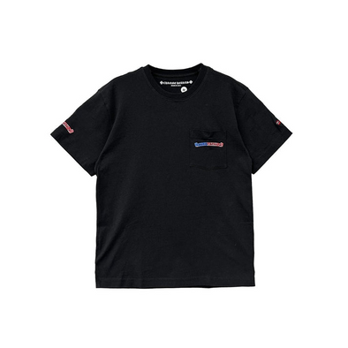 Chrome Hearts x Matty Boy "American Flag Scroll Logo" Tee Black