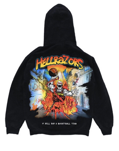 Warren Lotas "Hellrazors Flame Alley" Hoodie Black