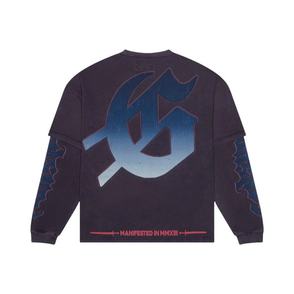 Godspeed "Endzone Dual Layered" L/S Tee Navy