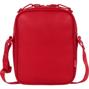 Supreme "Leather" Shoulder Bag Red