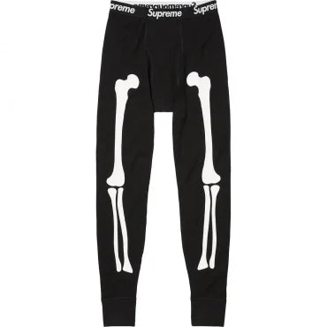 Supreme Hanes Skeleton Thermal Black