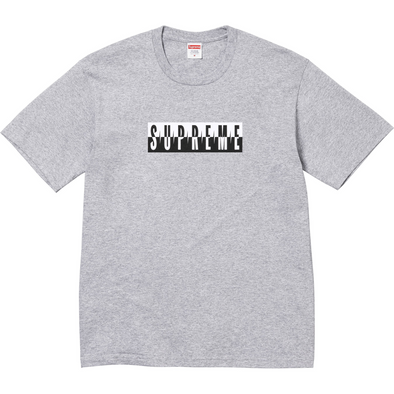 Supreme "Split Logo" Tee Heather Grey