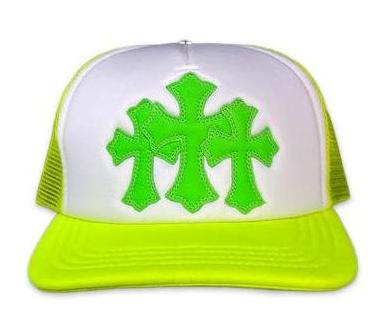 Chrome Hearts "Miami Exclusive Neon Cemetery" Trucker Green