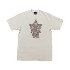 Sukamii "Rhinestone Webbed Starboy" Tee White