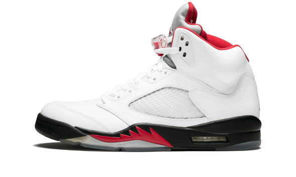 Jordan 5 Retro "Fire Red Silver Tongue" (Worn)