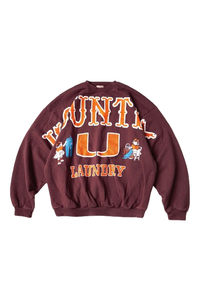 Kapital "Big Kountry Printed" Crewneck Burgundy