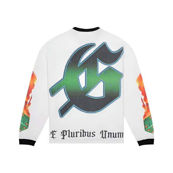 Godspeed "Life's A Gamble" L/S Tee White