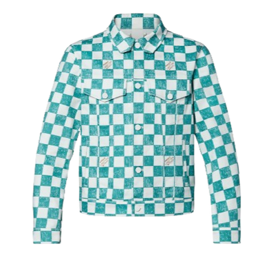 Louis Vuitton "Damier - Ocean" Denim Trucker Jacket