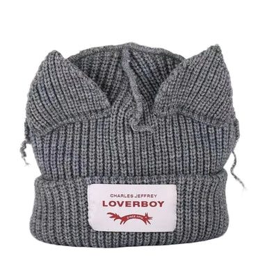 Charles Jeffrey Loverboy "Chunky Ears" Beanie Grey