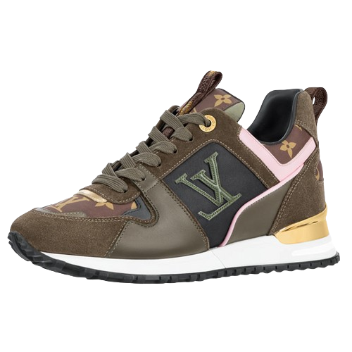 Louis Vuitton "Run Away Sneakers" Brown Women's (Pre-owned)