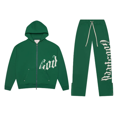 Godspeed "OG Logo V2" Sweatsuit Set Green/White